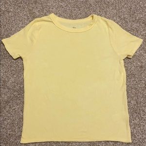 Yellow knit tee